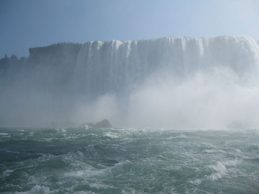 Niagara Falls from the deck of the 'Maid of the Mist'