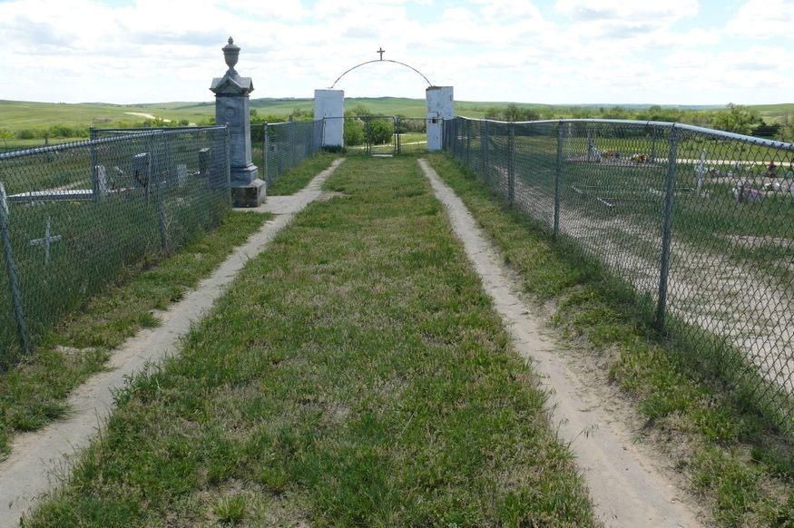 The mass grave at Wounded Knee
