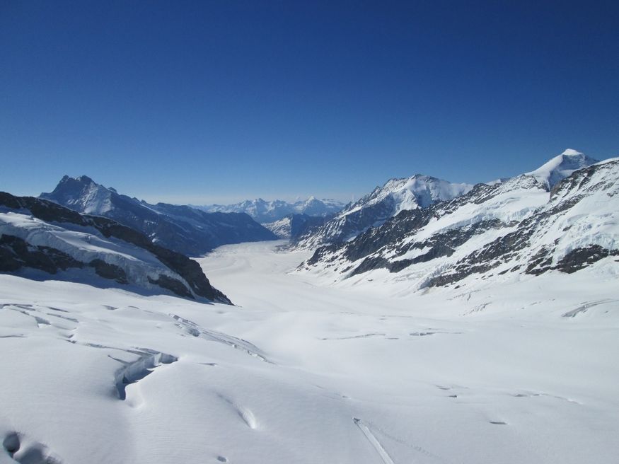 The ice field at Jungfraujoch