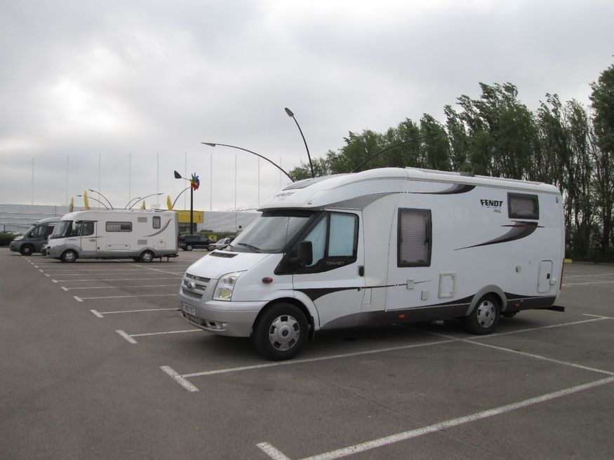 From Meung-sur-Loire this morning to our parking place for tonight at Citi Europe, Calais.