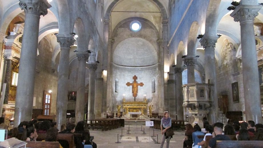 The interior of San Michele in Foro