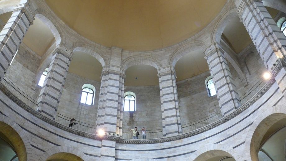 The upper gallery of the Baptestry