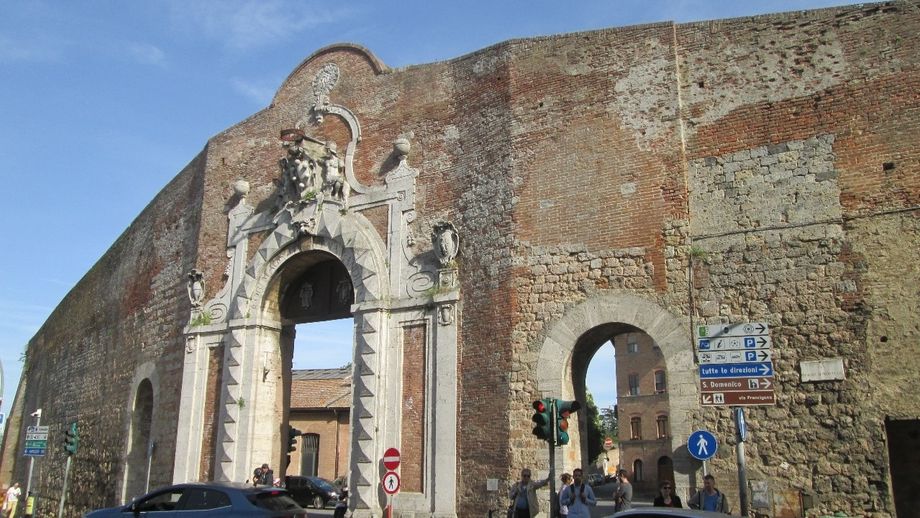 An entrance gate to Siena