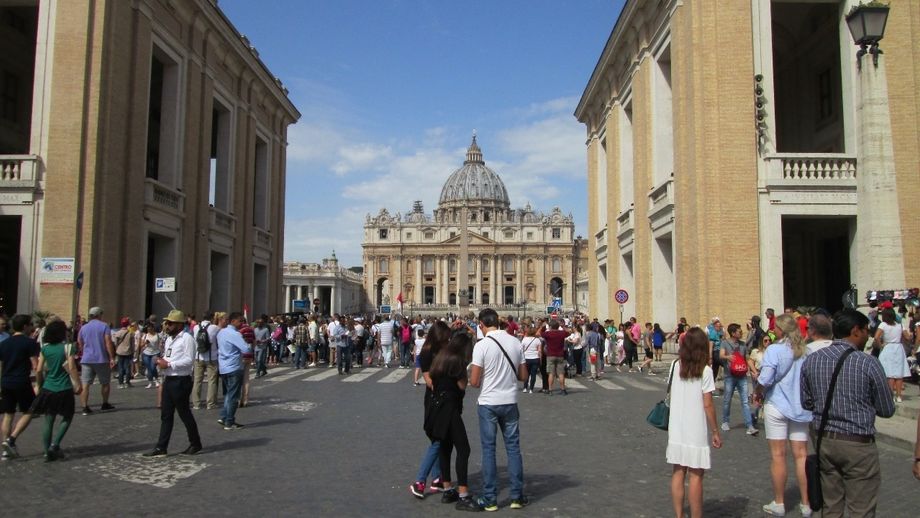 Approaching the Vatican City