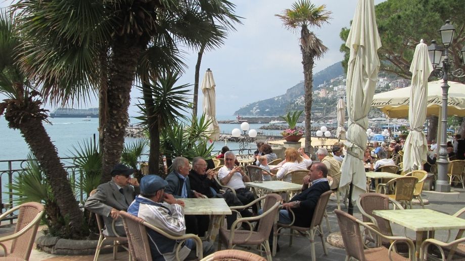 The promenade at Amalfi