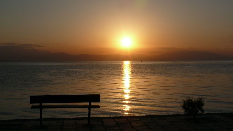 Sunrise over the Gulf of Corinth