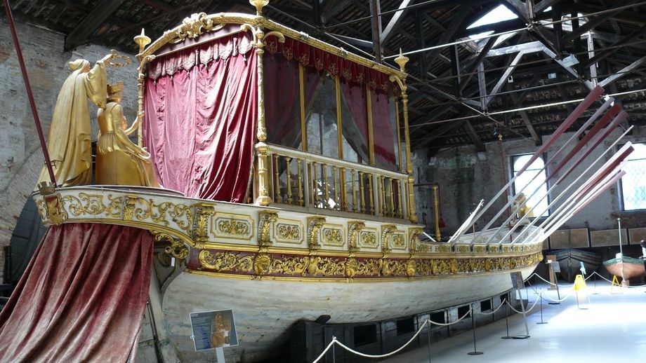 A replica of the Doge's barge