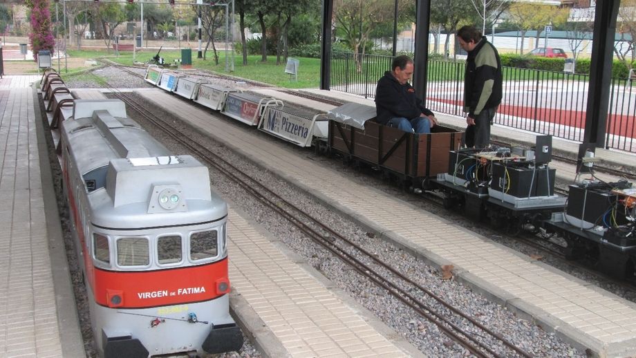 The Benicassim miniature train station
