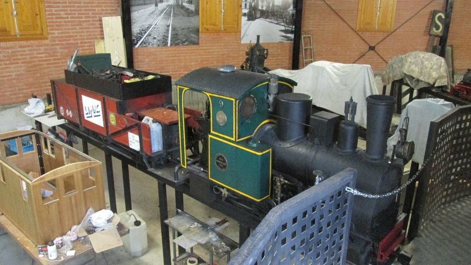 A full-size train of this type will soon be on display in the town