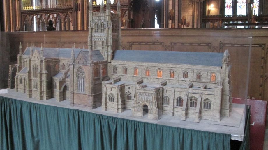 A model of Worcester Cathedral