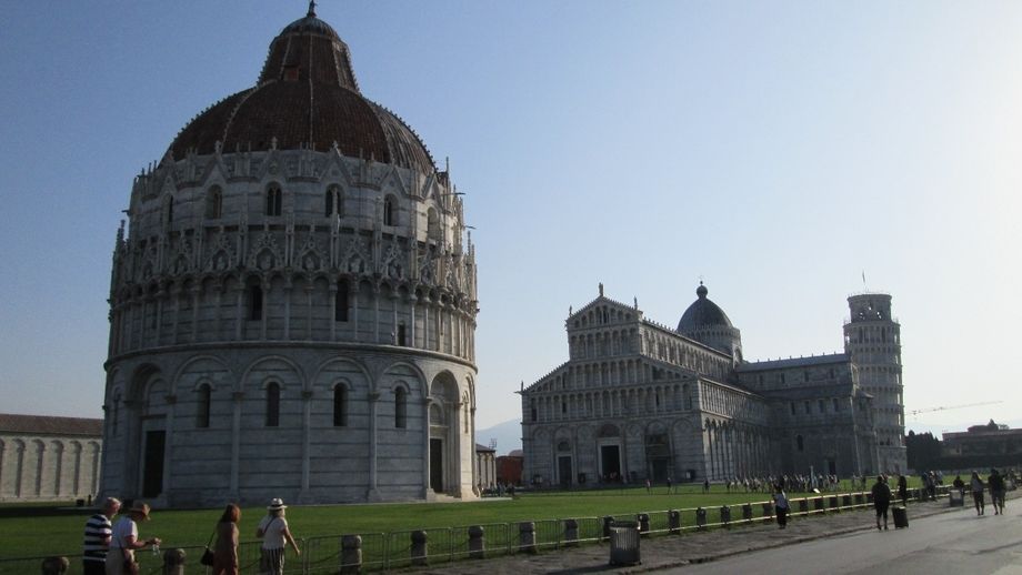 The Baptistery, Cathedral and leaning Tower