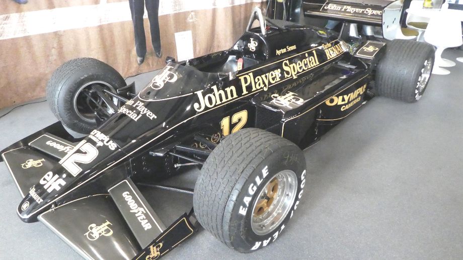 The JPS Lotus driven by Ayton Senna