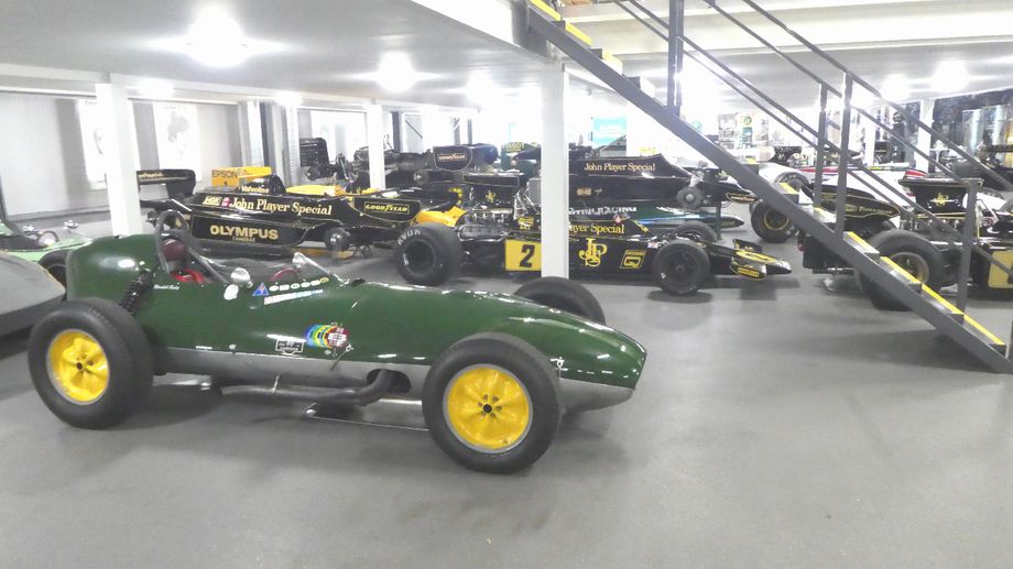 The car collection upstairs